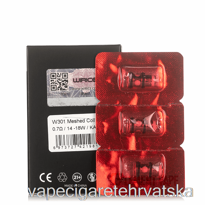 Vape Hrvatska Hellvape X Wirice Top Loading Replacement Coils 0.7ohm T3-01 Meshed Coils